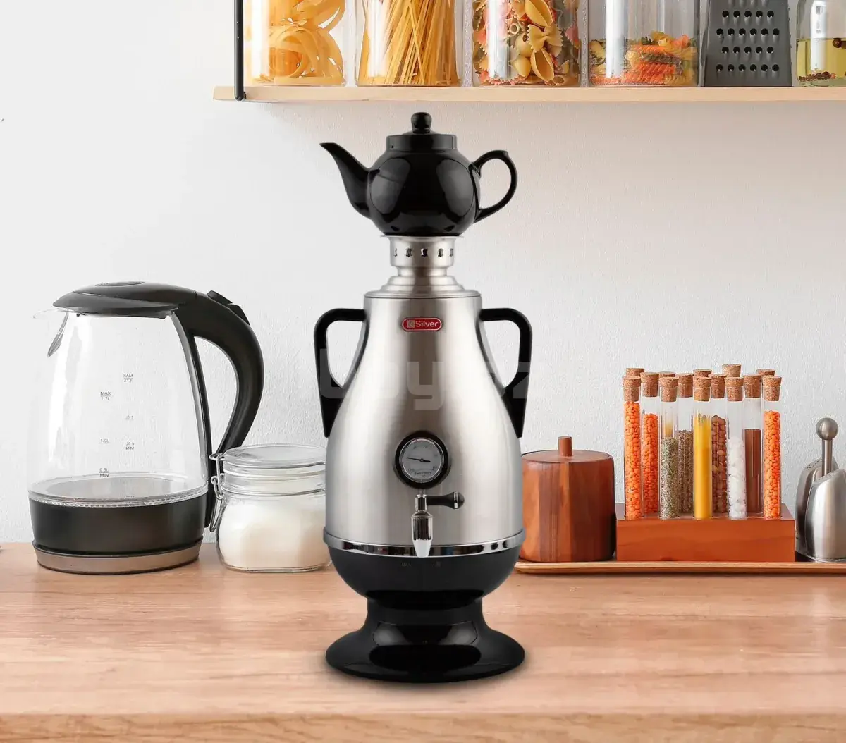 Silver SL-0056 Elektrik Samovarı – 5 L, 2200 W 1