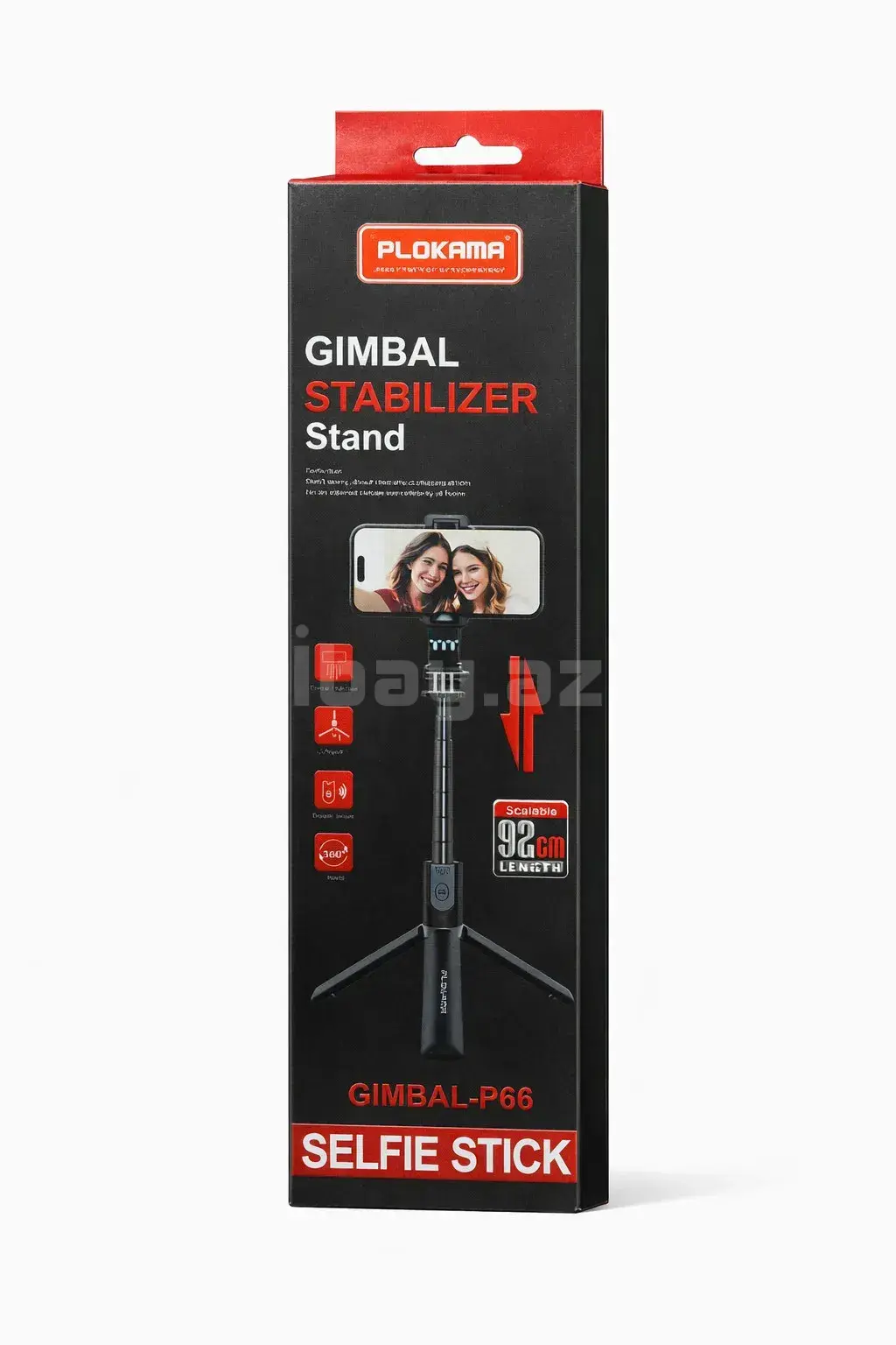 Plokama Gimbal-P66 Black Smartfon Stabilizatoru