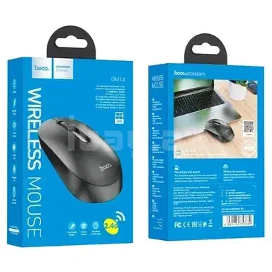 Hoco GM14 Simsiz Mouse – Optik Sensor, Erqonomik və Kompakt Dizayn, 1