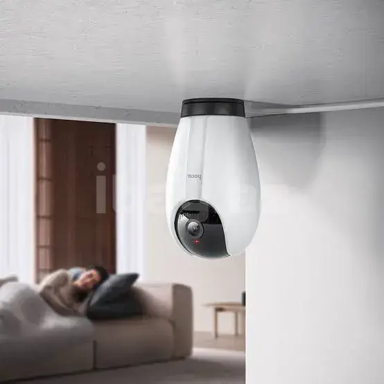 Hoco D6 3MP Wi-Fi Smart Kamera – 1296P, 355°/110° PTZ, Gecə Görüntüsü, 2