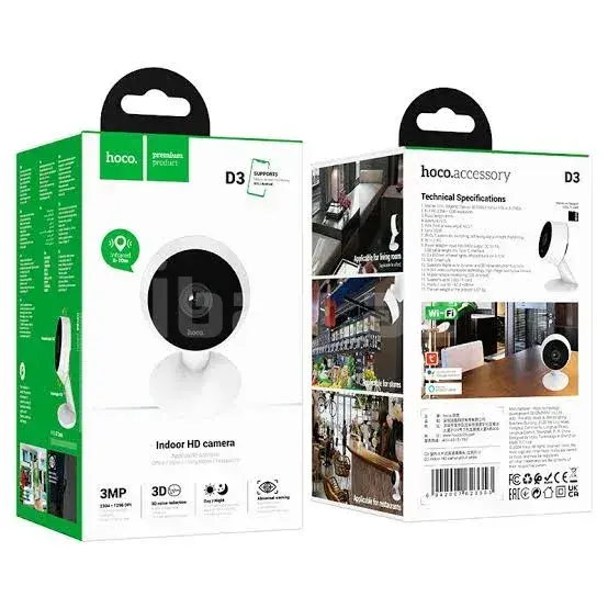 Hoco D3 Indoor HD Камера – Wi-Fi, Удаленное Управление, Фото и Видеозапись 1