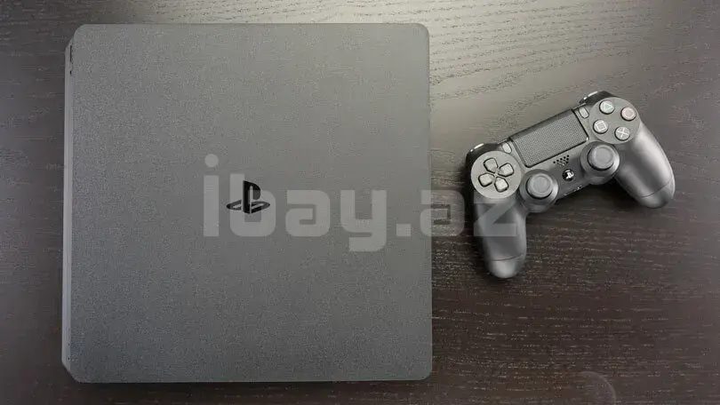 Sony PlayStation 4 Slim 1TB – Proşivkaya Uyğun Model, 2 Joystick, 1