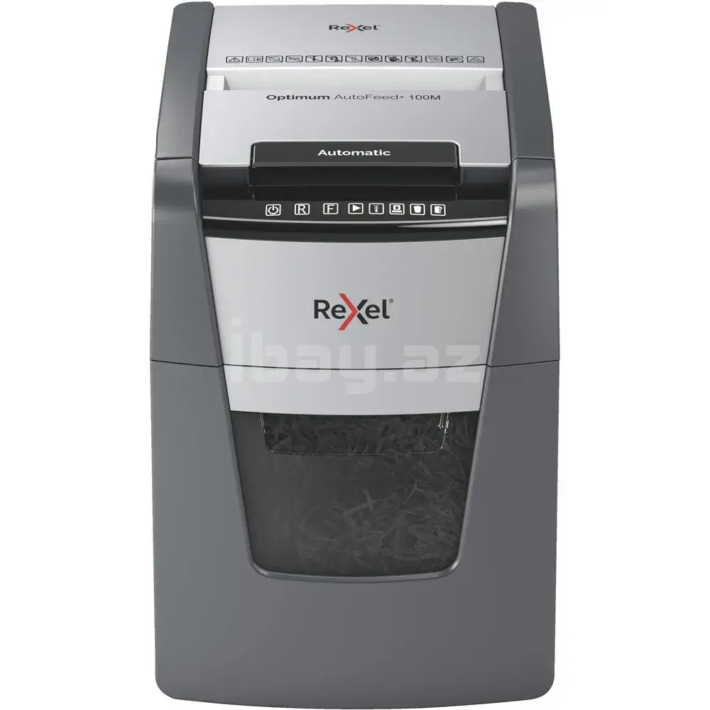 Rexel Optimum AutoFeed+ 100M Avtomatik Mikro Kəsimli Kağız Doğrayan P5