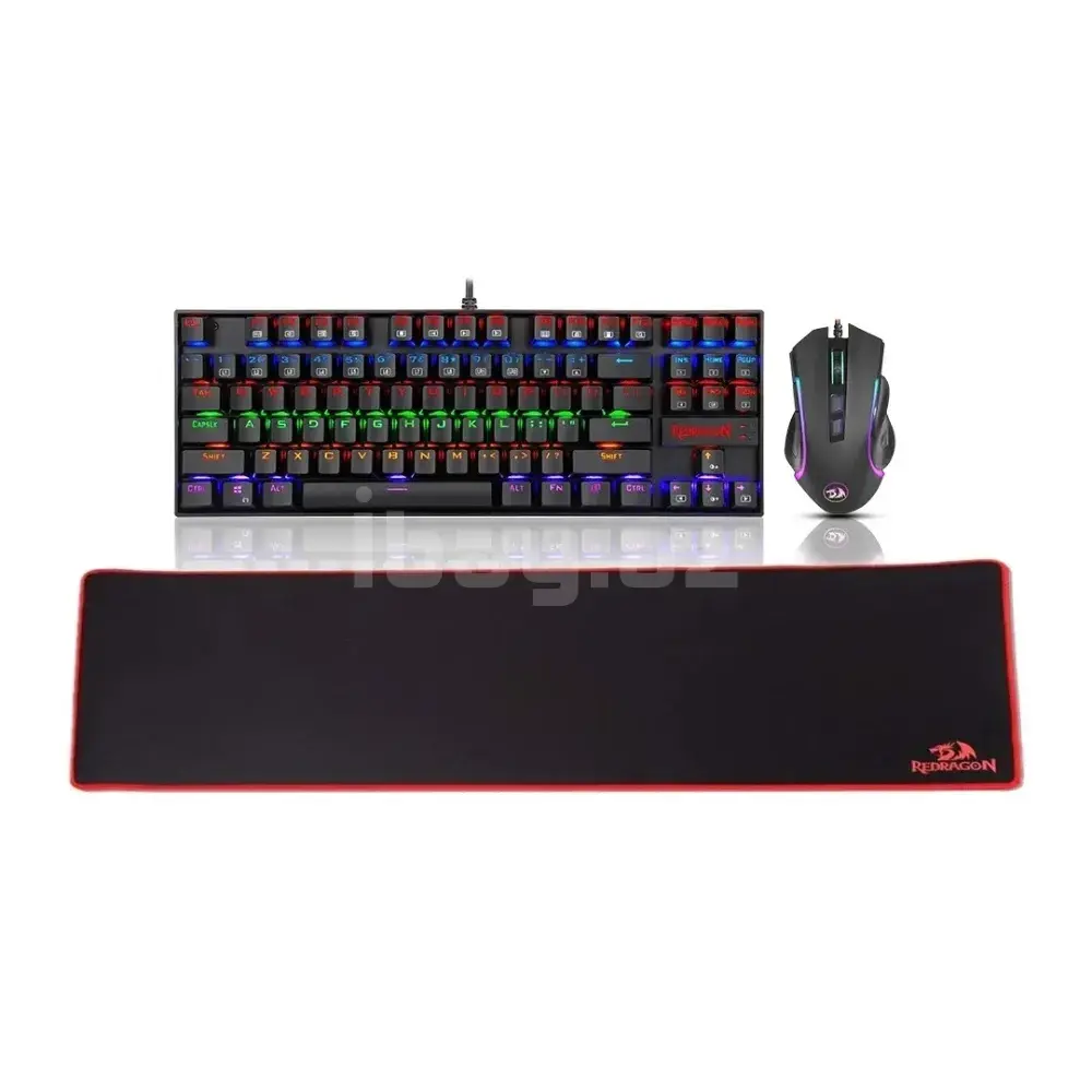 Redragon S116 Keyboard Mouse Mousepad Combo Gaming Dəsti