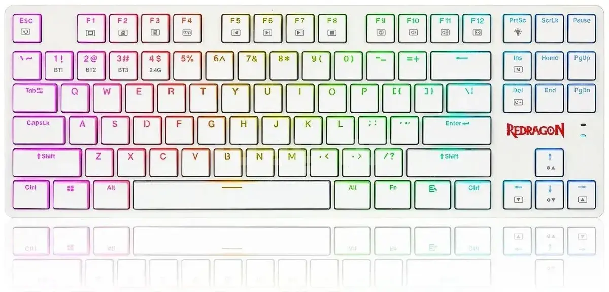 Redragon Anubis K539W-RGB Simsiz Mexaniki RGB TKL Gaming Klaviatura