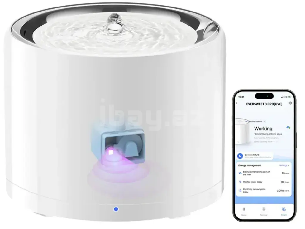 Petkit Eversweet 3 Pro-Wireless (P4108) Умный фонтан для воды