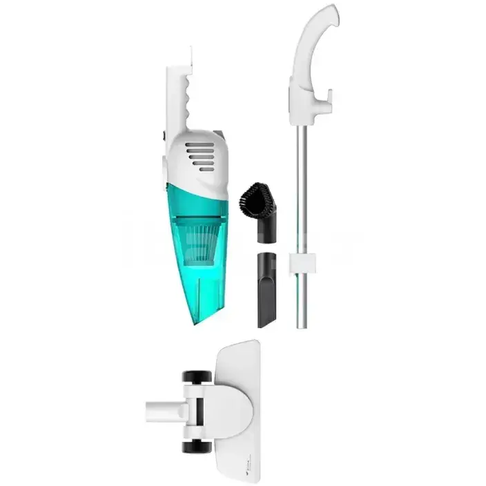 Deerma DX118C Vertikal Tozsoran – 600W, 1.2L, Simli, Ağ/Mavi 2