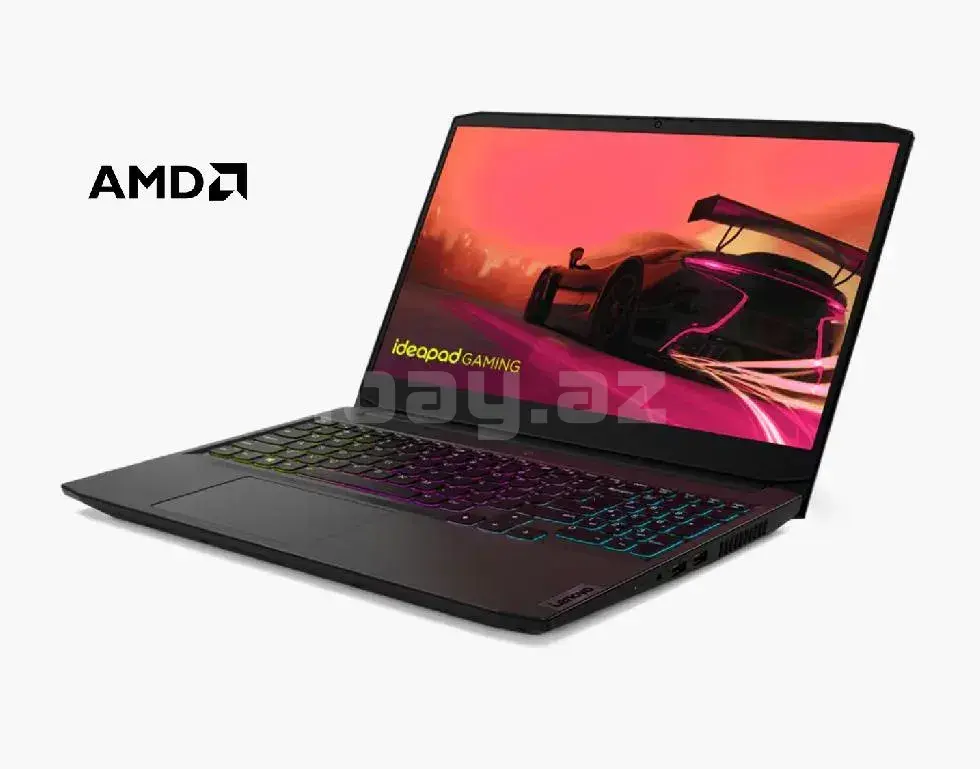 Lenovo Gaming Laptop Ryzen 5 5500H 16GB DDR4 512GB NVMe SSD RTX 2050 4GB 15.6 FHD IPS 144Hz FreeDos Shadow Black