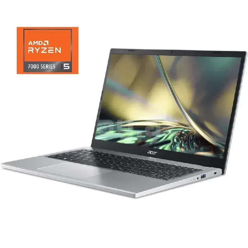Acer 15.6 Ноутбук FHD IPS Laptop Ryzen 5 7520U 16GB RAM 512GB SSD AMD Radeon Graphics FreeDos Silver 1