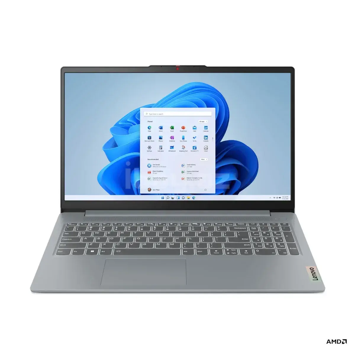 Lenovo Noutbuk IdeaPad Slim 3 15AMN8 Ryzen 5 7520U 16GB RAM 512GB SSD 15.6 FHD IPS Windows 11 Arctic Grey