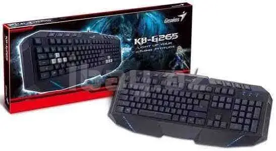 Genius KB-G265 USB Игровая клавиатура с синей подсветкой и 2x USB Hub 2