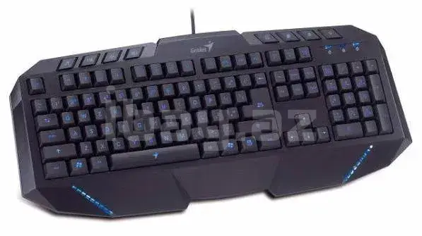 Genius KB-G265 USB Игровая клавиатура с синей подсветкой и 2x USB Hub 3