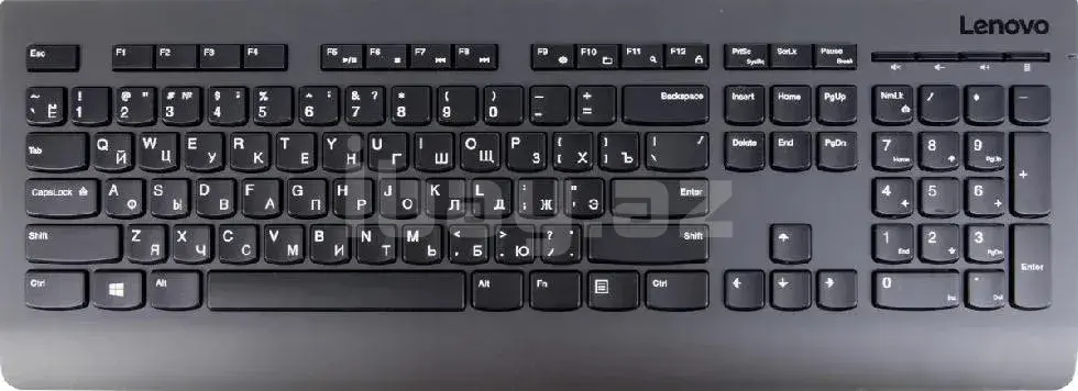 Klaviatura Lenovo Professional Wireless Keyboard – Russian/Cyrillic, 2.4GHz, Qara