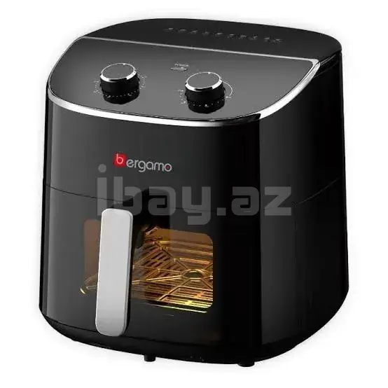 Bergamo BG-AF6432B8M Аэрогриль Airfryer 8 л 2200 Вт с цифровым управлением 3