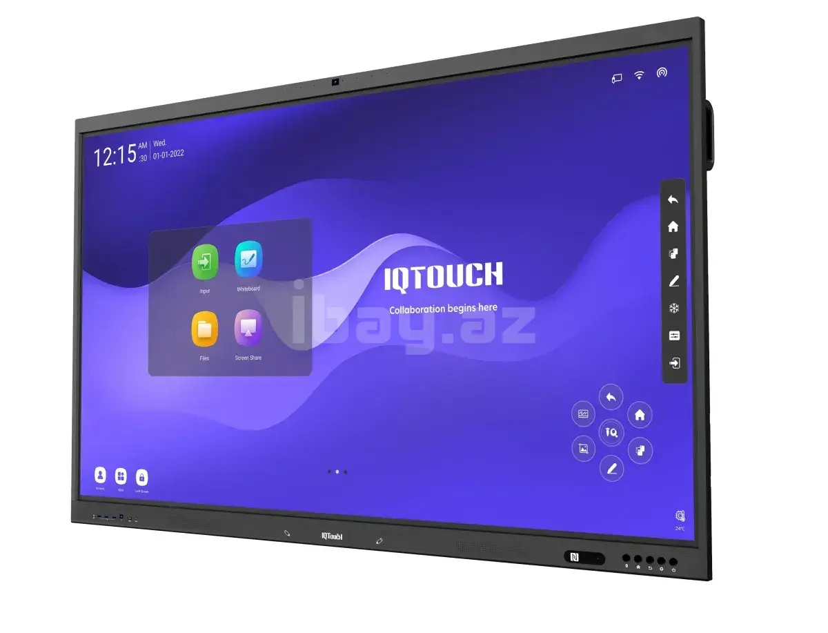 IQ Интерактивная панель Touch TE1200 PRO LE075MD 75" 4K UHD Android 12