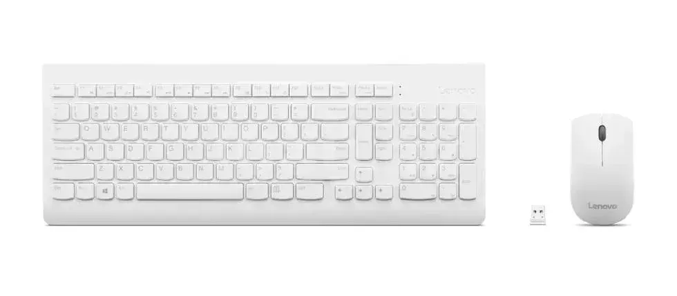 Lenovo 510 Wireless Combo GX31F38001 Беспроводной комплект клавиатура и мышь White