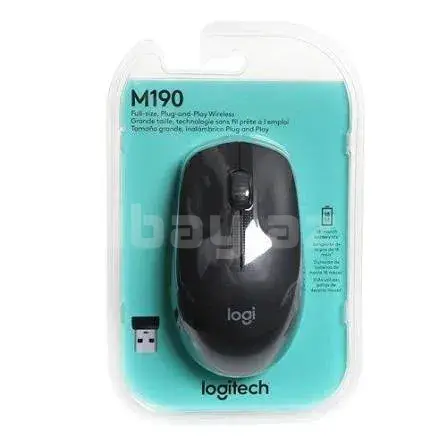 Logitech M190 910-005905 Charcoal Full-Size Wireless Mouse 2
