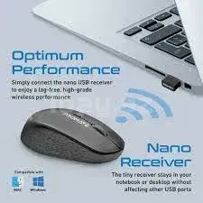 Promate Tracker MaxComfort Simsiz Erqonomik Optik Siçan 2