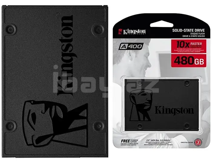 Kingston A400 480GB SA400S37/480G 2.5" SATA III SSD 500/450 MB/s 7mm