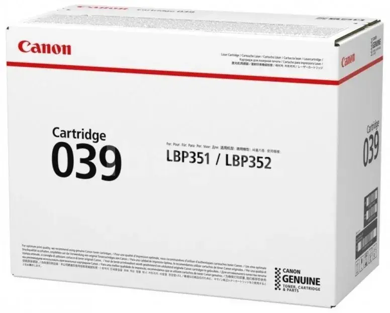 Canon Cartridge 039 0287C001 Черный тонер-картридж