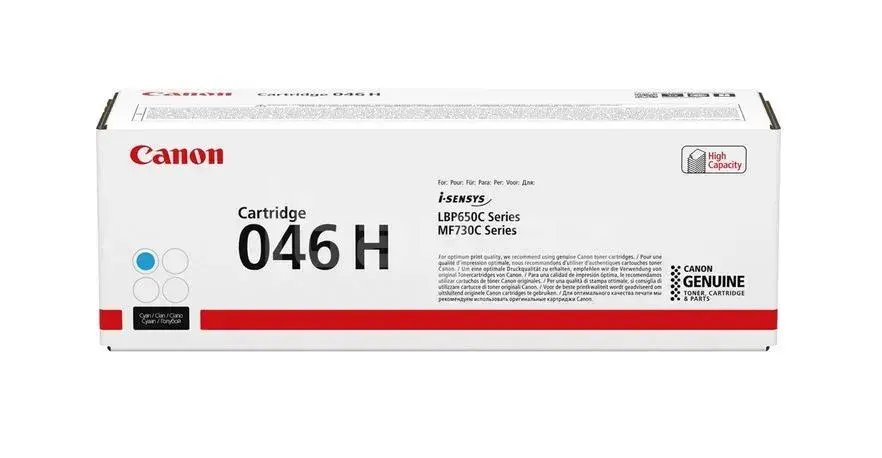 Canon Cartridge 046H 1253C002 Голубой тонер-картридж повышенной емкости