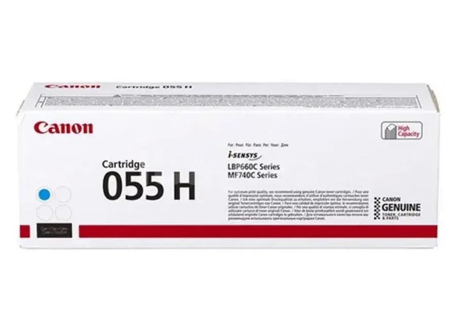 Canon Cartridge 055H Cyan – Yüksək tutumlu (H) göy toner kartric