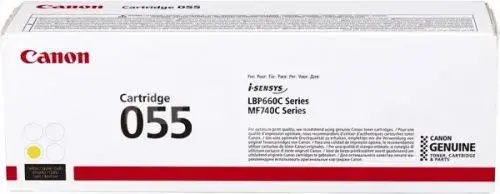 Canon Cartridge 055H Yellow – Yüksək tutumlu (H) sarı toner kartric