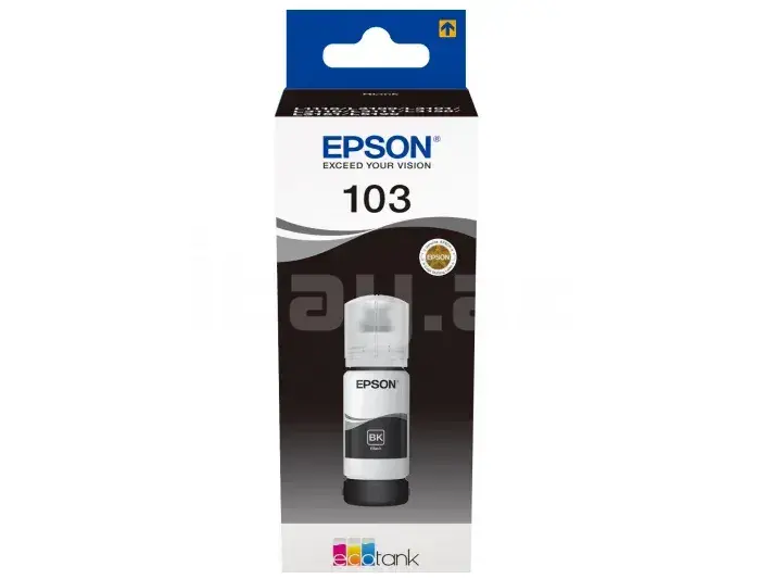Epson 103 EcoTank BK C13T00S14A Black Original Mürəkkəb Şüşəsi 1