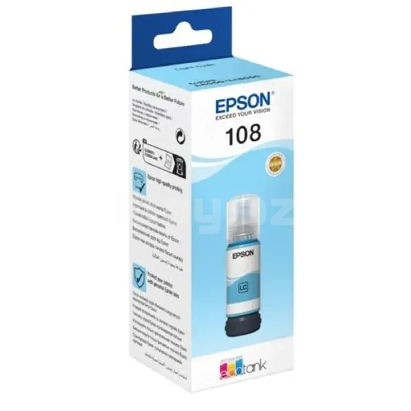 Epson 108 C13T09C54A Light Cyan Original EcoTank Mürəkkəb Bottle