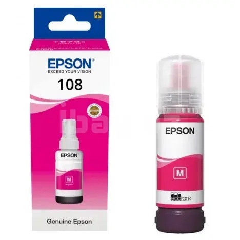 Epson 108 MA Magenta Оригинальные чернила EcoTank