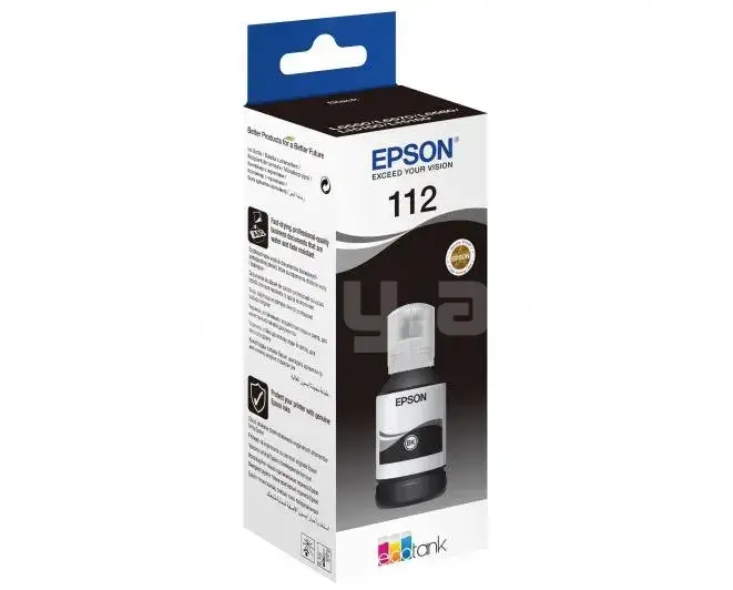 Epson 112 EcoTank BK C13T06C14A Black Оригинальные пигментные чернила