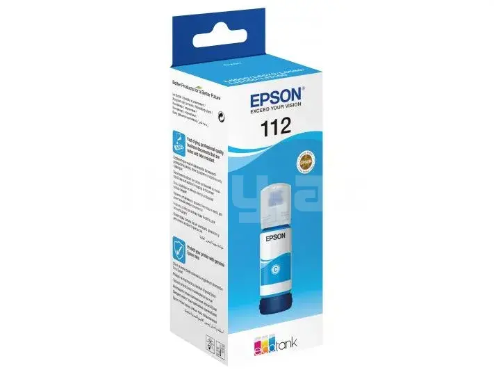 Epson 112 EcoTank CY Cyan Оригинальные пигментные чернила 70 мл