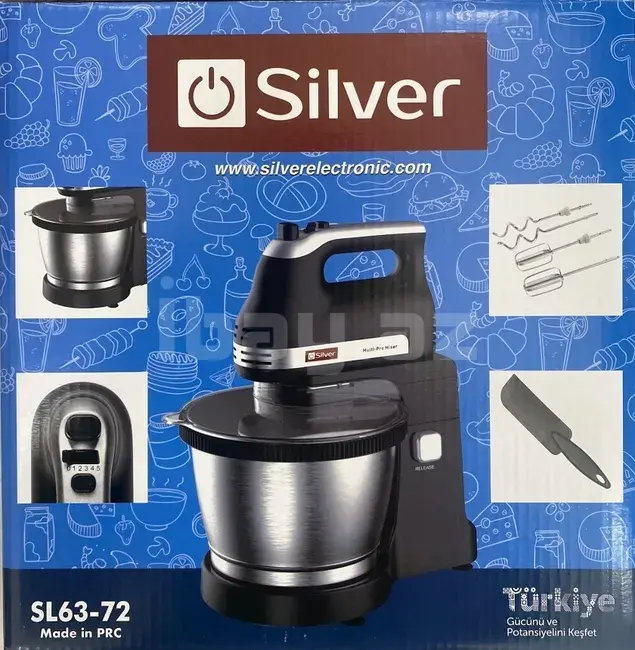 Стационарный миксер Silver SL-6372 – 3.5L Планетарный миксер