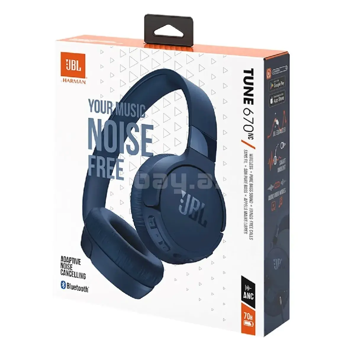 JBL Tune 670NC Blue – Adaptive ANC Simsiz Qulaqlıq 2