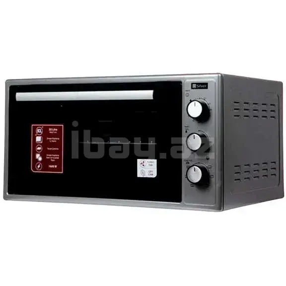 Silver SL-2050 Mikrodalğalı Soba 50L 1600W Qril Funksiyalı