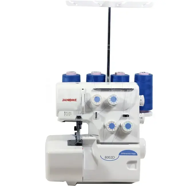 Janome 8002D электрический оверлок – 2/3/4 ниточный режим