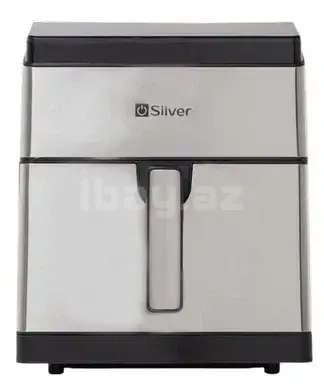 Аэрофритюрница Silver SL-1047 8L 1800W Сенсорное управление – Нержавеющая сталь