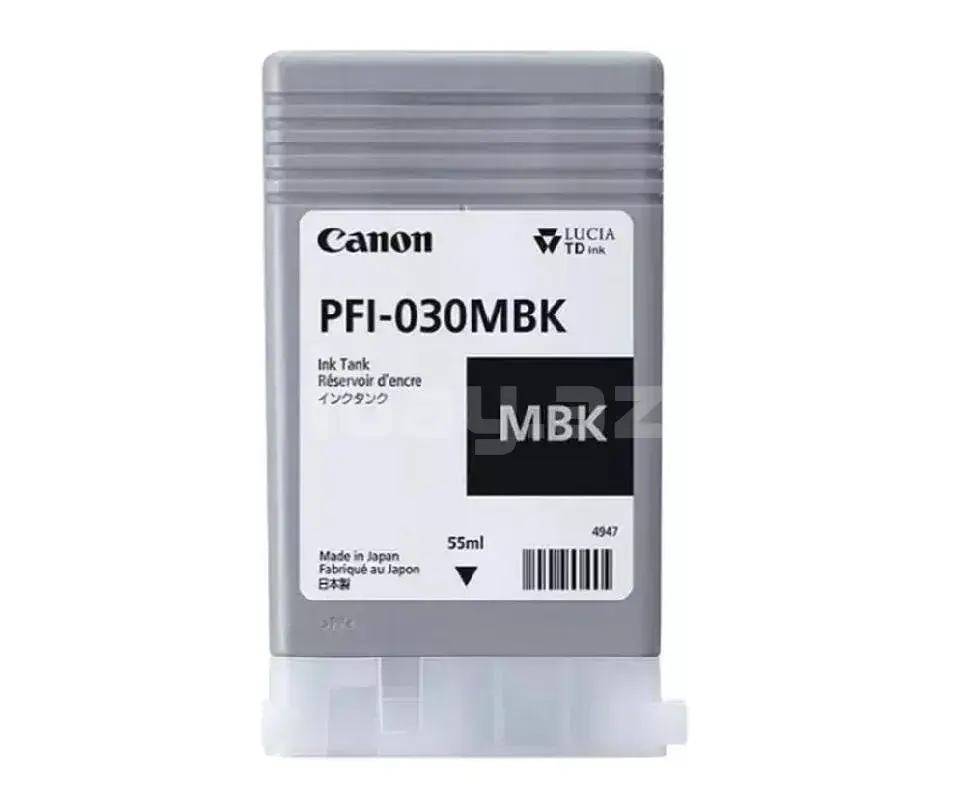 Canon PFI-030 MBK 3488C001AA Matte Black Original Pigment Mürəkkəb Konteyneri 55 ml