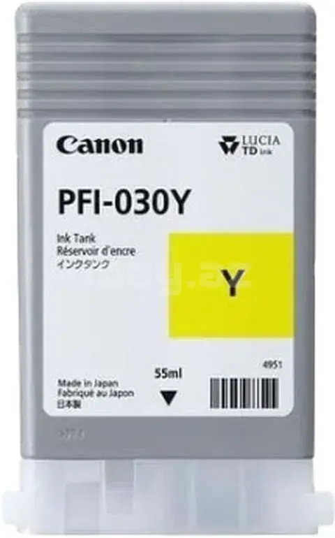 Canon PFI-030 Y 3492C001AA Yellow Оригинальный пигментный картридж