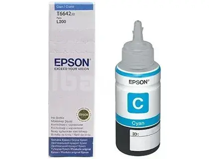 Epson T6642 C13T66424A Cyan Оригинальные чернила EcoTank 70 мл