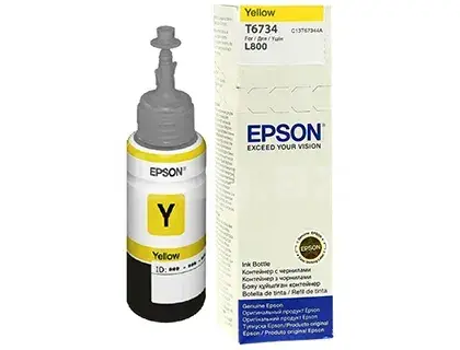 Epson 673 T6734 Y C13T67344A Yellow Оригинальные чернила 70 мл