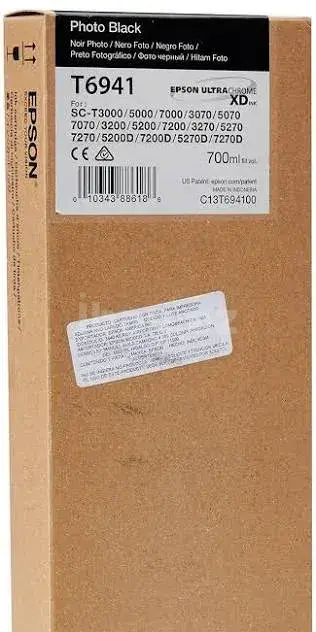 Epson UltraChrome XD T694100 Photo Black Оригинальный струйный картридж 700 мл 2