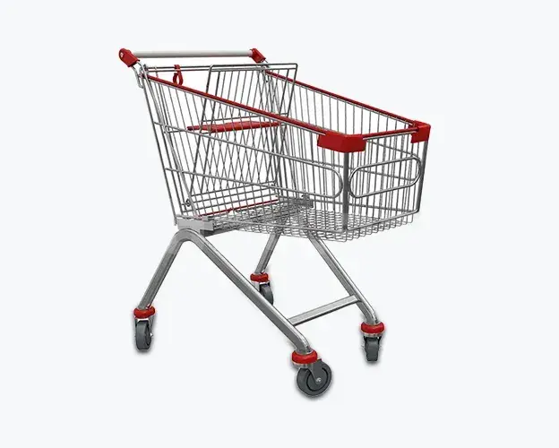 Market Arabası 100L – Böyük Tutumlu Supermarket Arabası