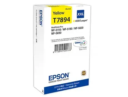 Epson T7894 XXL C13T789440 Yellow Original Mürəkkəb Kartrici 34.2 ml 4000 Səhifə