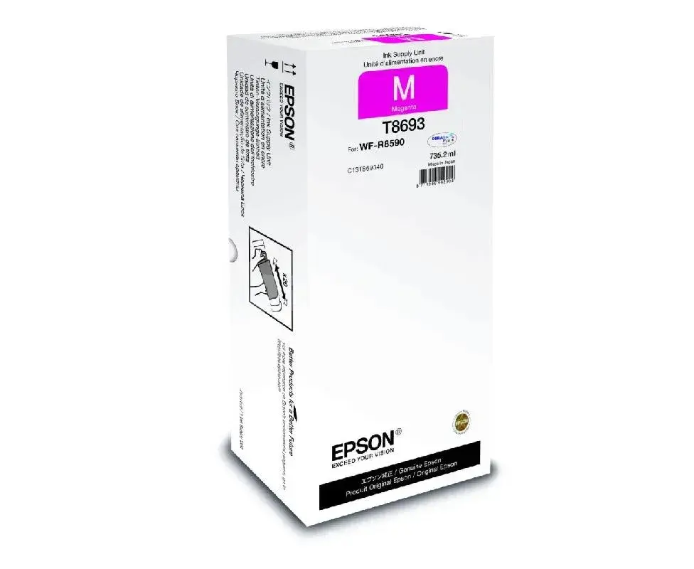 Epson T8693 C13T869340 Magenta XXL Оригинальный блок подачи чернил 735.2 мл 75000 страниц
