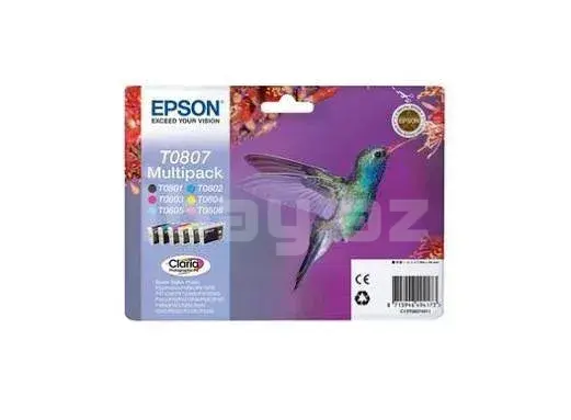 Epson T0807 C13T08074011 Claria Photographic 6 Rəngli Original Kartric 3
