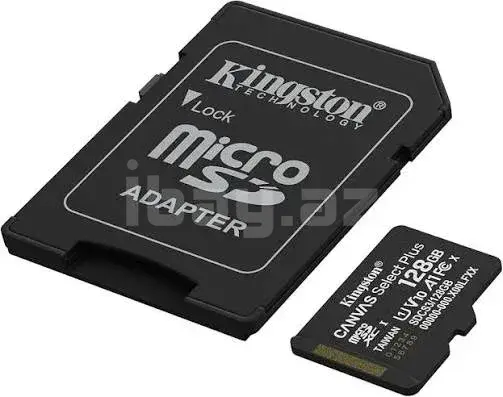 SD карта Kingston Canvas Select Plus Gen3 128GB microSDXC 150MB/s A1 + Adapter 2