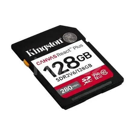 Kingston Canvas React Plus 128GB SDXC UHS-II U3 V60 Карта памяти 2