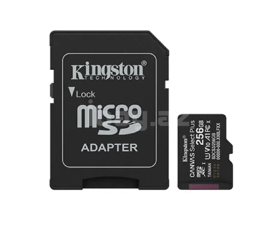 Kingston Canvas Select Plus Gen3 256GB microSDXC SDCS3/256GB 150MB/s Карта памяти