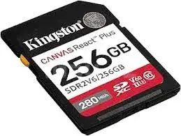 Kingston Canvas React Plus 256GB SDXC UHS-II U3 V60 Карта памяти 2